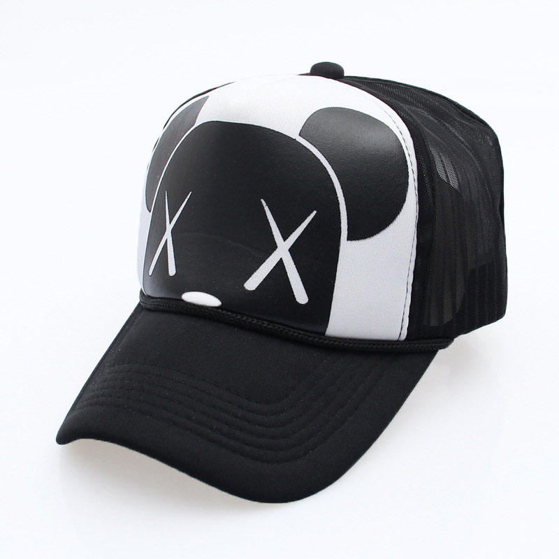 Women's Cartoon Adjustable Strap Mesh Back Panel Trucker Baseball Cap Black Gold White
Women's Cartoon Adjustable Strap Mesh Back Panel Trucker Baseball Cap Black Gold White