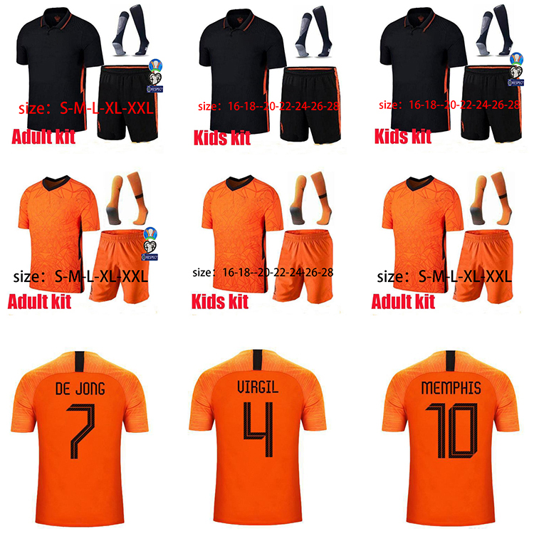 2020 Kids Kit Holland European soccer jersey 20 21 Netherlands Home VIRGIL MEMPHIS Soccer Shirts Away DE JONG ROBBEN Football uniform Find, Black
2020 Kids Kit Holland European soccer jersey 20 21 Netherlands Home VIRGIL MEMPHIS Soccer Shirts Away DE JONG ROBBEN Football uniform Find, Black