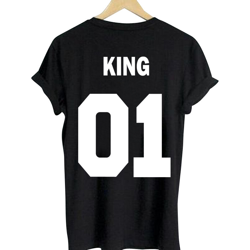 Designer T Shirt for Men Women Couples Summer Letter Print King Queen Fashion20 Tee Shirt Casual Breathable Short Sleeve Black White T-shirt, Black-king
Designer T Shirt for Men Women Couples Summer Letter Print King Queen Fashion20 Tee Shirt Casual Breathable Short Sleeve Black White T-shirt, Black-king