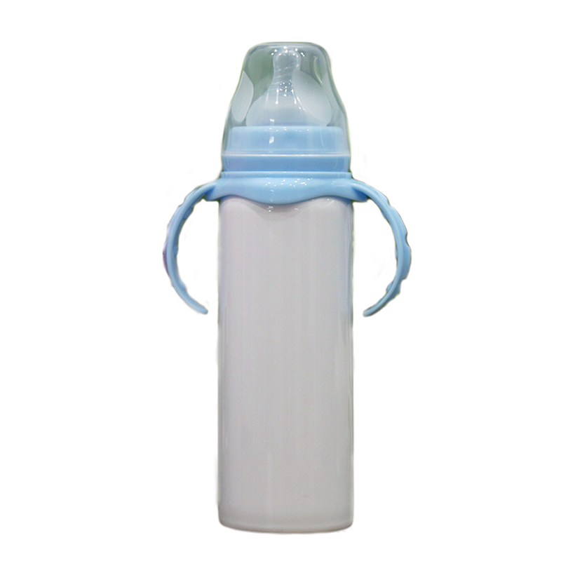 Sublimation Straight Tumbler 8oz Sippy Cups Baby Feeding Bottle Kid Cup Blanks Stainless Steel Tumblers in Bulk Water Bottles Safety for Kids Toddler 