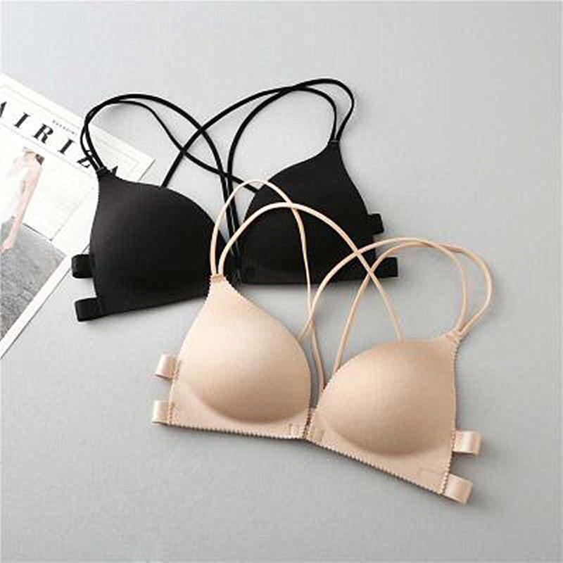 Blackday Hot Sale Front Closure Women Bras Padded Wire Free Strappy Super Push Up Bralette Sexy 3/4 cup Backless Underwear New, Beige
Blackday Hot Sale Front Closure Women Bras Padded Wire Free Strappy Super Push Up Bralette Sexy 3/4 cup Backless Underwear New, Beige