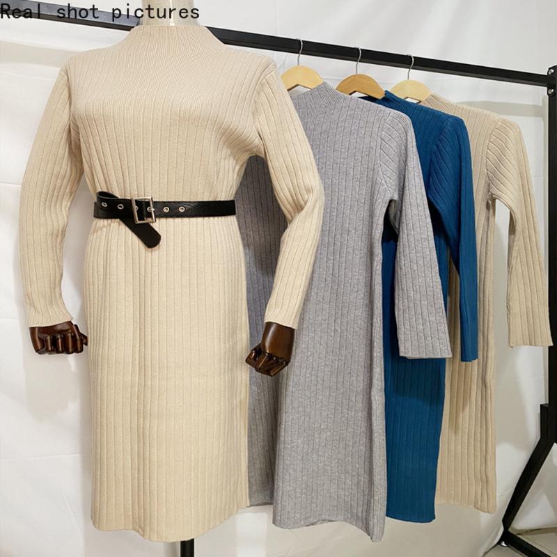 Korean Half Turtleneck Thread Hole Strip Mid-length Knitted Sweater Pullover Dress Women, Beige
Korean Half Turtleneck Thread Hole Strip Mid-length Knitted Sweater Pullover Dress Women, Beige