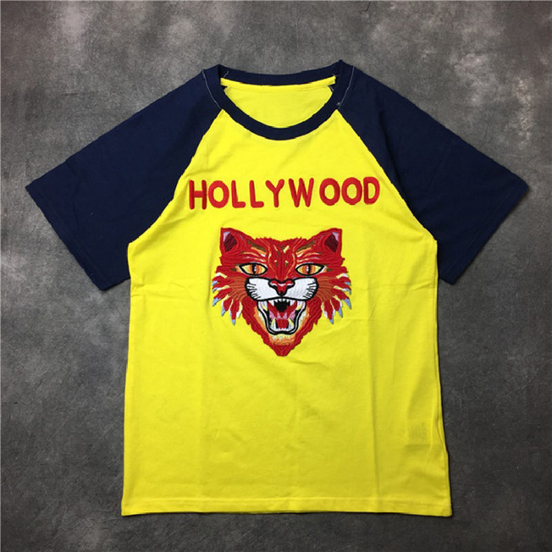 Fashion Mens T Shirt 2020 Famous Street High Quality Tiger Embroidery Short Sleeve Shirts 20ss Men Women Couples Style Hip Hop Tee, White;black
Fashion Mens T Shirt 2020 Famous Street High Quality Tiger Embroidery Short Sleeve Shirts 20ss Men Women Couples Style Hip Hop Tee, White;black