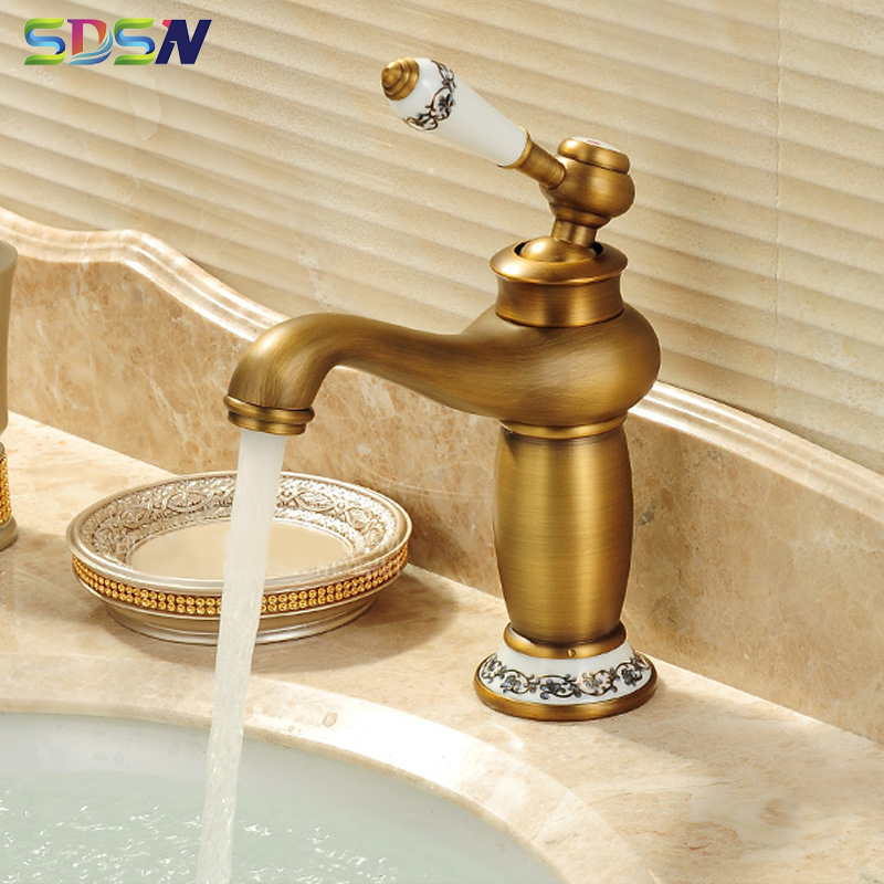 Faucet Basin Sink-tap Antique Body Bathroom Faucets with Ceramic Hanlde Wash-basin Faucet Taps Brass Bath Sink-tap Fast Delivery
Faucet Basin Sink-tap Antique Body Bathroom Faucets with Ceramic Hanlde Wash-basin Faucet Taps Brass Bath Sink-tap Fast Delivery
