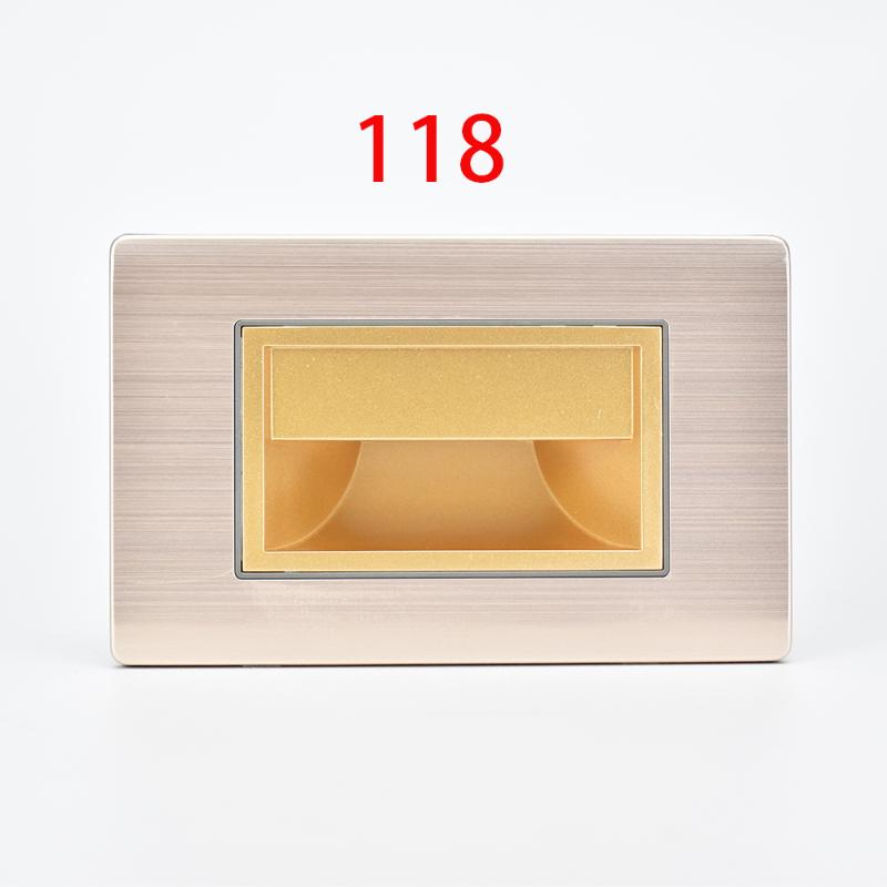 118 Model Wall Light American style Stair light LED 1.5W Step Lamp Supplementary lighting for Indoor Kitchen Corridor Hotel
118 Model Wall Light American style Stair light LED 1.5W Step Lamp Supplementary lighting for Indoor Kitchen Corridor Hotel