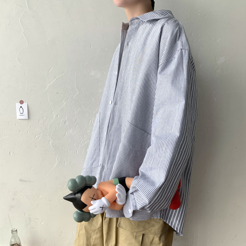 2020 Men's Striped Printing Hawaiian Shirt Long Sleeve Trendy Handsome Shirt Camisa Social Masculina Streetwear Shirts -XL, Light gray
2020 Men's Striped Printing Hawaiian Shirt Long Sleeve Trendy Handsome Shirt Camisa Social Masculina Streetwear Shirts -XL, Light gray