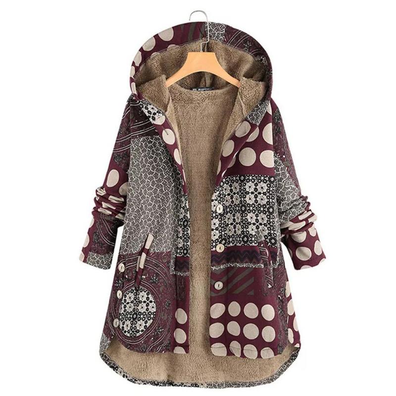 Women Faux Fur Coat Winter Warm Outwear Floral Print Hooded Pockets Vintage Oversize Coats Casaco Inverno Feminino #2O17#N, Red
Women Faux Fur Coat Winter Warm Outwear Floral Print Hooded Pockets Vintage Oversize Coats Casaco Inverno Feminino #2O17#N, Red
