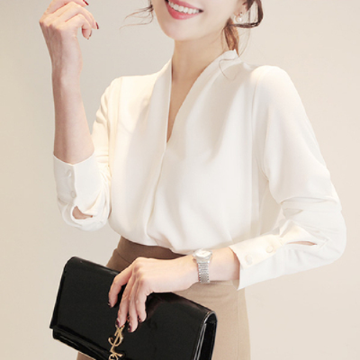 Long Sleeve Blusas mujer de moda 2020 Femininas Elegante Solid White Chiffon Office Blouse Women Clothes Womens tops 86C
Long Sleeve Blusas mujer de moda 2020 Femininas Elegante Solid White Chiffon Office Blouse Women Clothes Womens tops 86C