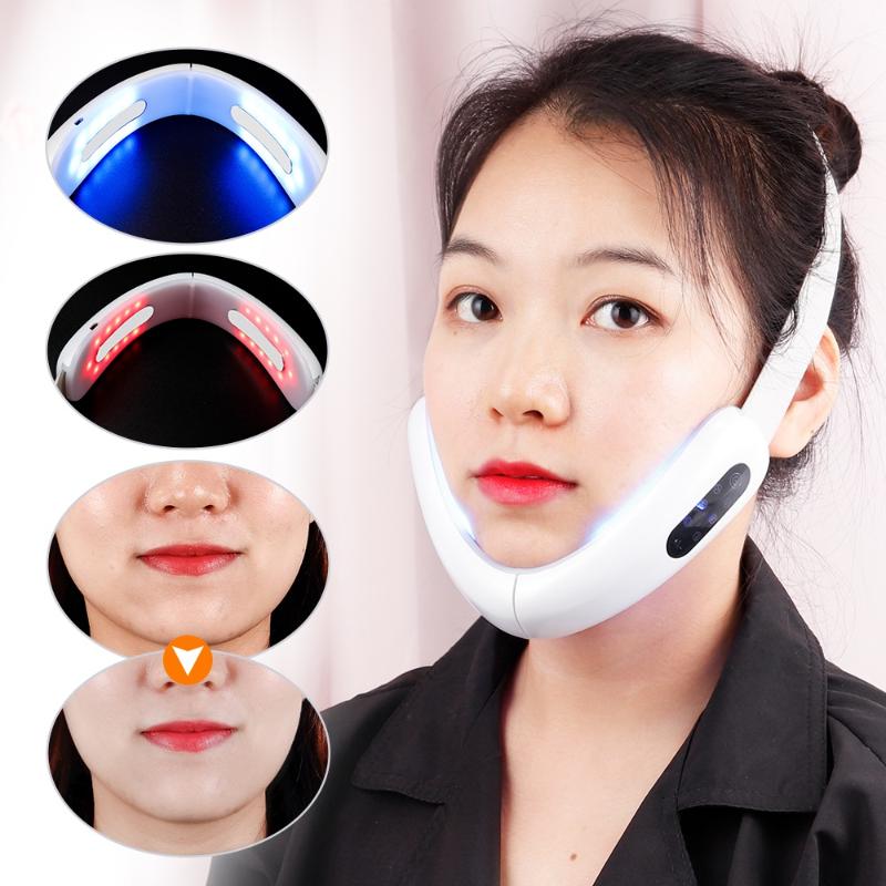 EMS V Face-Lift Massage Machine Hot Compress Infrared Phototherapy Skin Facial Lifting Up Reduce Double Chin Device
EMS V Face-Lift Massage Machine Hot Compress Infrared Phototherapy Skin Facial Lifting Up Reduce Double Chin Device
