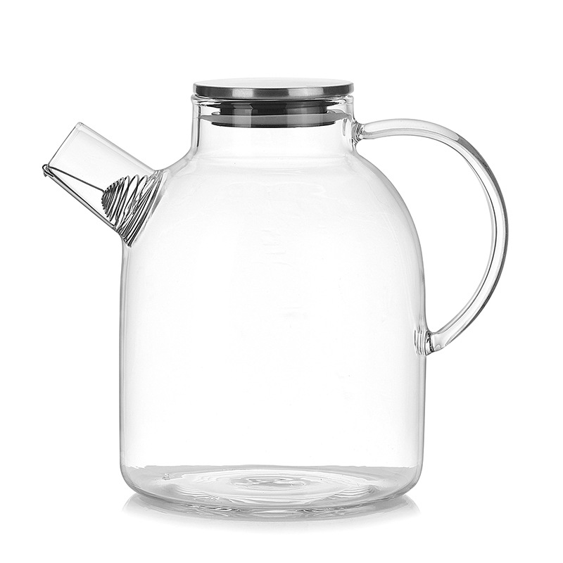 1600ml Water Pitcher, Resistant Transparent Glass Kettle Teapot Coffee Juice Jug with Stainless Strainer Functional
1600ml Water Pitcher, Resistant Transparent Glass Kettle Teapot Coffee Juice Jug with Stainless Strainer Functional