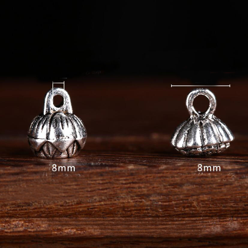 Epacket DHL No fading and no rusting Tibetan silver lotus flower pendant DFMXD024 jewelry Charms pendants