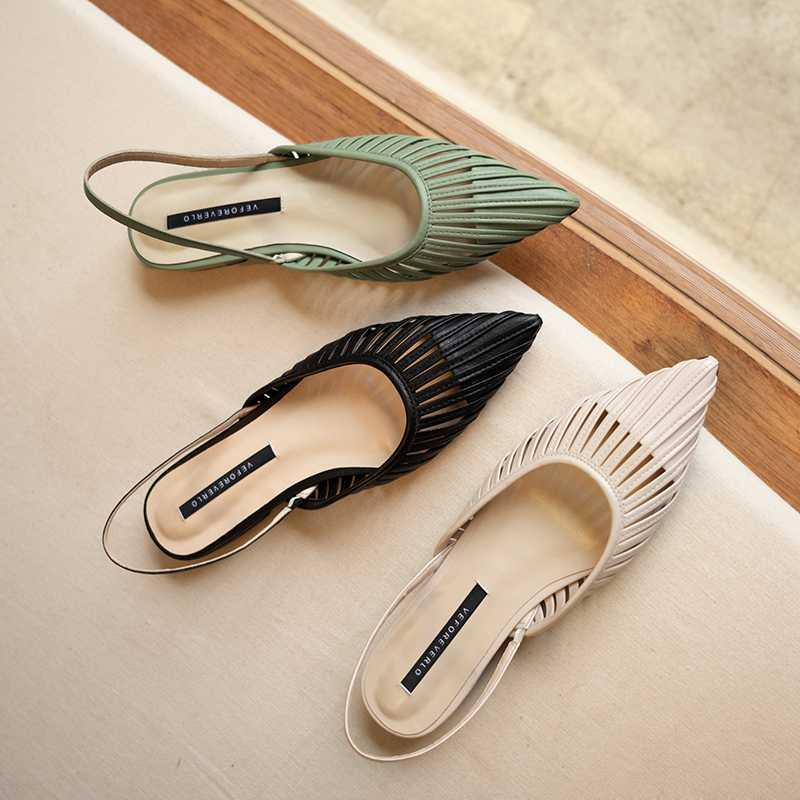 microfiber natural leather movie star streetwear low heels Korean version pointed toe slingback elegant sandals L36, Black
microfiber natural leather movie star streetwear low heels Korean version pointed toe slingback elegant sandals L36, Black