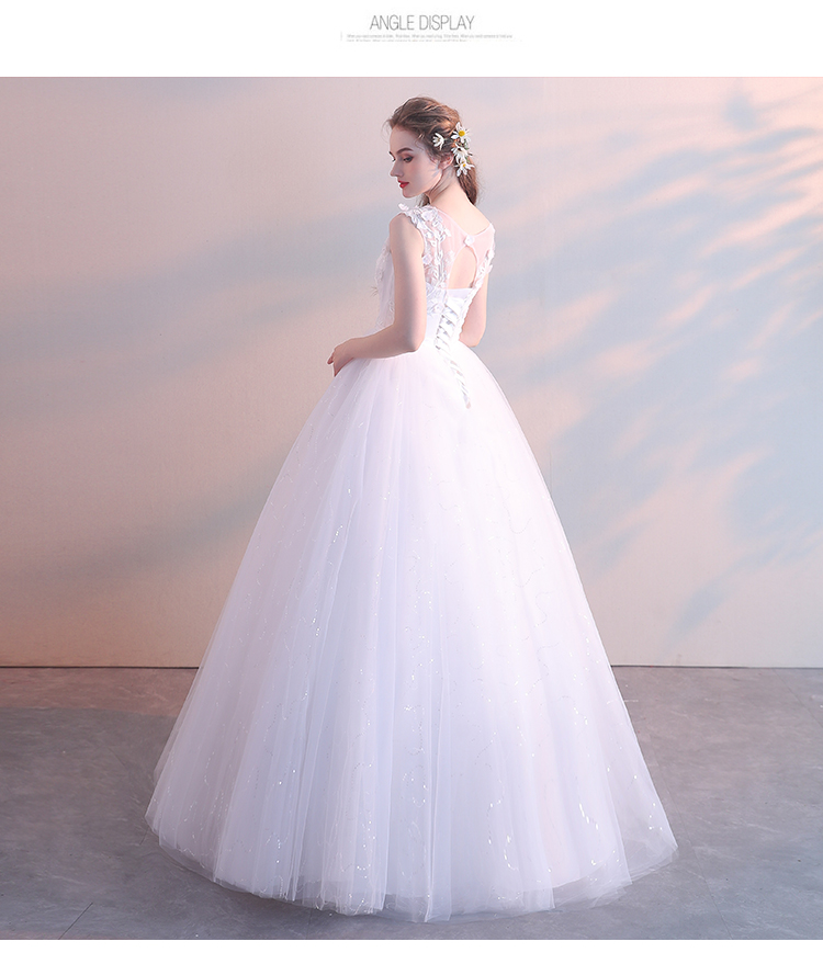 White Red Wedding Dress Bride Married Floor Length Princess Simple Pregnant Women High Waist Plus Size Vestidos De Novia