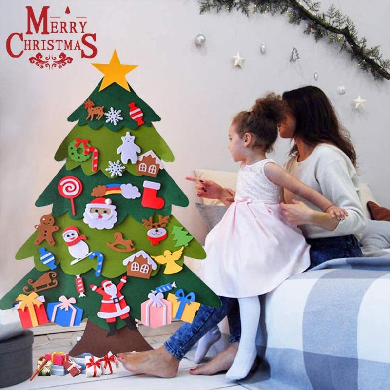 Creative DIY Felt Christmas Tree With 30PCS Detachable Ornaments Wall Hanging Ornaments Christmas Decoration For Kids Home Door
Creative DIY Felt Christmas Tree With 30PCS Detachable Ornaments Wall Hanging Ornaments Christmas Decoration For Kids Home Door
