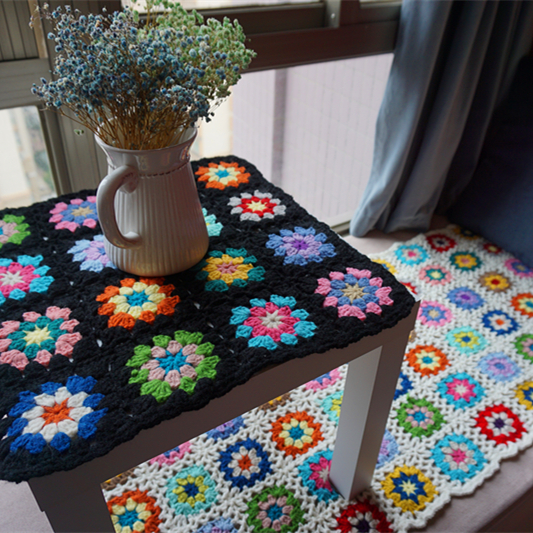 15in Handmade afghan Crochet Blanket Tablecloths granny square throw Seat Cushion home Decor Mat Pad
15in Handmade afghan Crochet Blanket Tablecloths granny square throw Seat Cushion home Decor Mat Pad