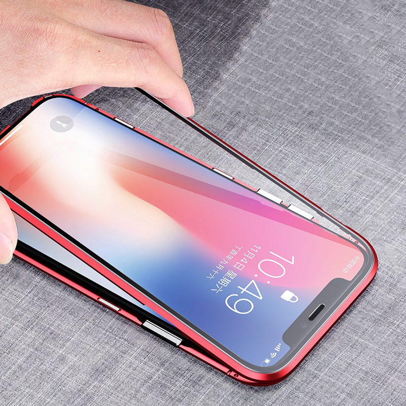 Magnetic Adsorption Metal + Tempered Glass Built-in Magnet Clear Case Flip Cover For iPhone 12 Pro Max 11 XS XR X 8 7 6 6S Plus SE 2020, Black
Magnetic Adsorption Metal + Tempered Glass Built-in Magnet Clear Case Flip Cover For iPhone 12 Pro Max 11 XS XR X 8 7 6 6S Plus SE 2020, Black