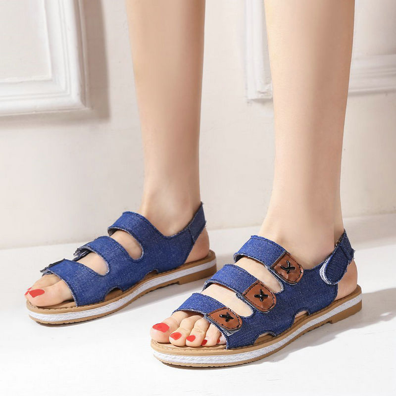 COOLULU Denim Sandals Flats Shoes Women 2020 Low Heel Hook&Loop Sandals Open Toe Casual Women Summer Shoes Size 34-43, Black
COOLULU Denim Sandals Flats Shoes Women 2020 Low Heel Hook&Loop Sandals Open Toe Casual Women Summer Shoes Size 34-43, Black