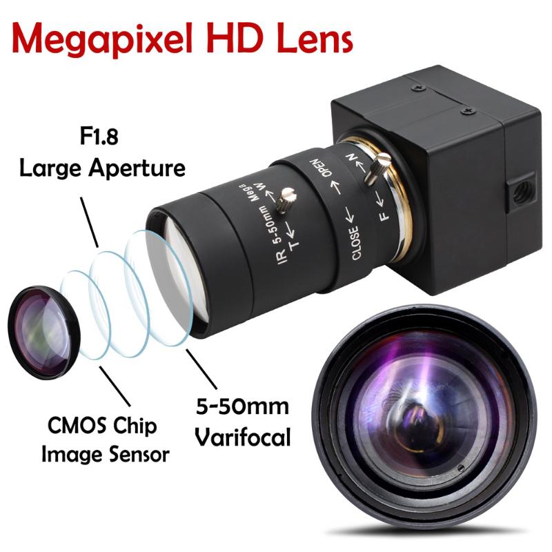 ELP 10x Zoom Webcam 5-50mm Lens Manual Focus 2Megapixles H.264 Cmos Color 1080P Camera module UVC With Microphone, Zoom 4x
ELP 10x Zoom Webcam 5-50mm Lens Manual Focus 2Megapixles H.264 Cmos Color 1080P Camera module UVC With Microphone, Zoom 4x