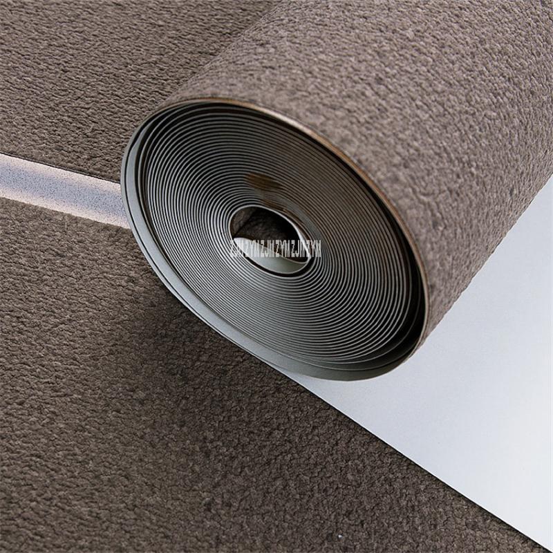 Modern Concise Deer Velvet Non Woven Wallpaper Horizontal Stripe Video Wallpaper Bedroom Suede Fabric TV Background