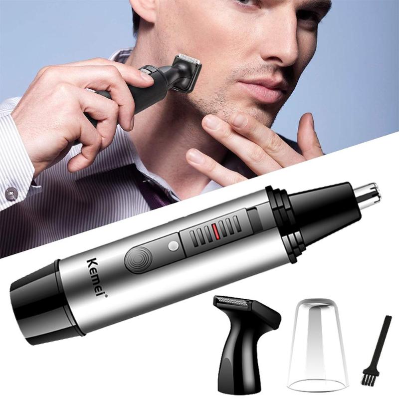 Ear and Nose Hair Trimmer Professional Painless Beard Clippers Rechargeable Operated Nasal Hair Trimmer with Brush for Men Women