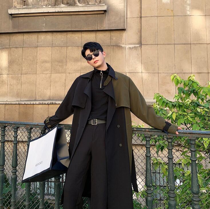 England mens trench coats man long coat men clothes retro overcoat contrast long sleeve 2020 autumn winter new designer, Black
England mens trench coats man long coat men clothes retro overcoat contrast long sleeve 2020 autumn winter new designer, Black