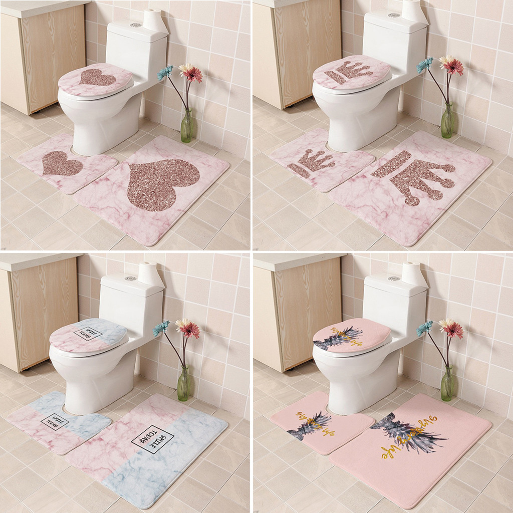 3pcs Bathroom Mats Set Mattress Shell Fleece Pedestal Rug Kit Bathroom Toilet Pattern Bath Mat Non-slip Floor Carpet Alfombra Cl200922
3pcs Bathroom Mats Set Mattress Shell Fleece Pedestal Rug Kit Bathroom Toilet Pattern Bath Mat Non-slip Floor Carpet Alfombra Cl200922