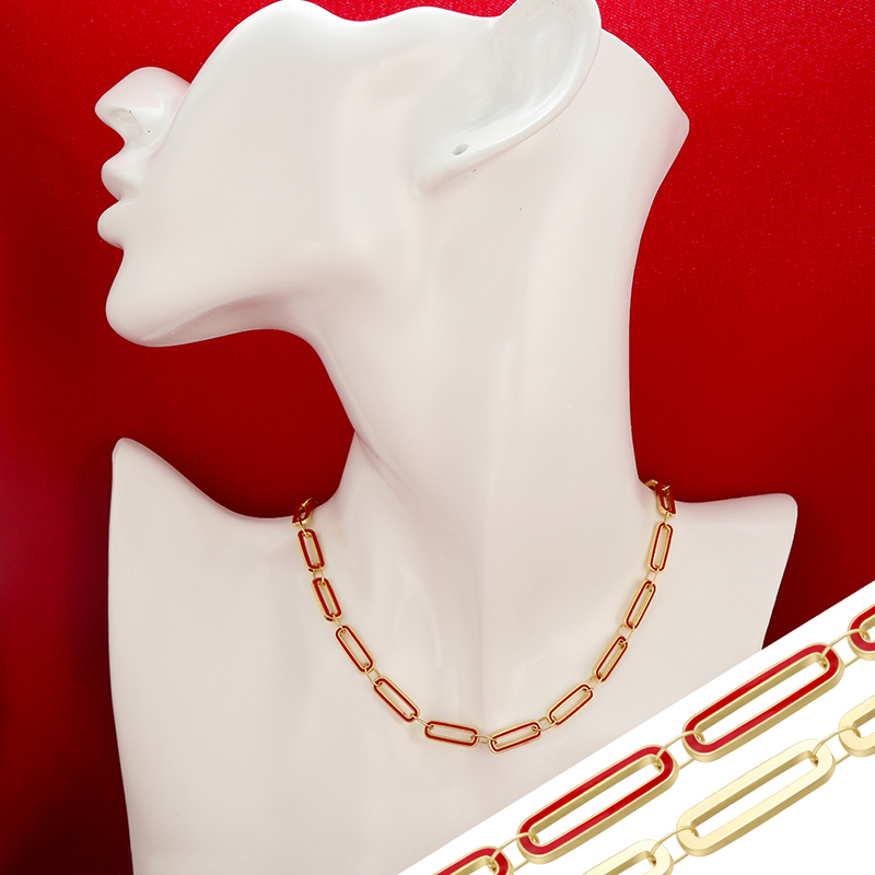 Chokers ZHUKOU Fashion 5.7x445mm Brass Gold Color Choker Necklace Thin Chain For Women Jewelry Model:VL47
Chokers ZHUKOU Fashion 5.7x445mm Brass Gold Color Choker Necklace Thin Chain For Women Jewelry Model:VL47