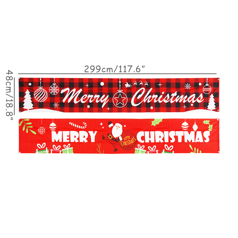 Merry Christmas Outdoor Banner Christmas Decorations For Home Cristmas Flag hanging ornaments Xmas navidad Noel Happy New Year