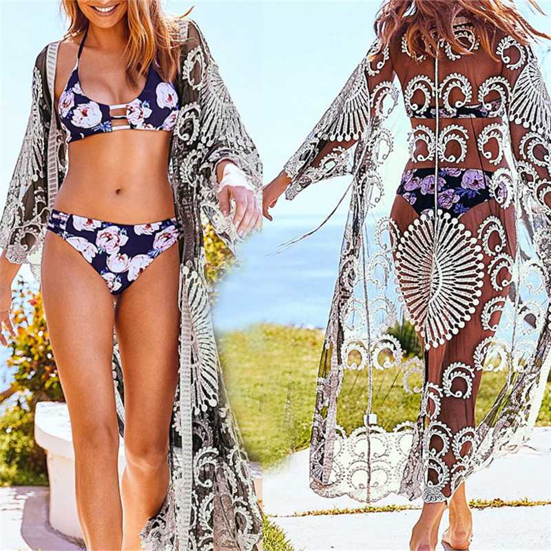 2020 New Sexy See Through Hollow Out Embroidered Long Kimono Cardigan Summer Beach Wear Women Tops and Blouse Chiffon Shirt N865, White
2020 New Sexy See Through Hollow Out Embroidered Long Kimono Cardigan Summer Beach Wear Women Tops and Blouse Chiffon Shirt N865, White