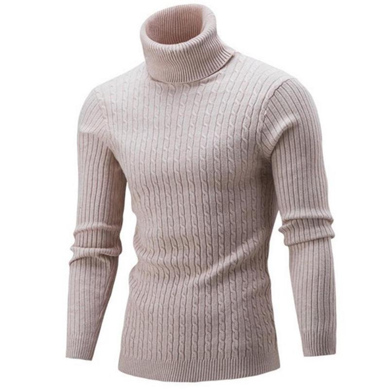 Fashion Men Turtleneck Solid Color Long Sleeve Knitted Sweater Pullover Top Men's Sweater Slim Solid Color, Navy blue
Fashion Men Turtleneck Solid Color Long Sleeve Knitted Sweater Pullover Top Men's Sweater Slim Solid Color, Navy blue