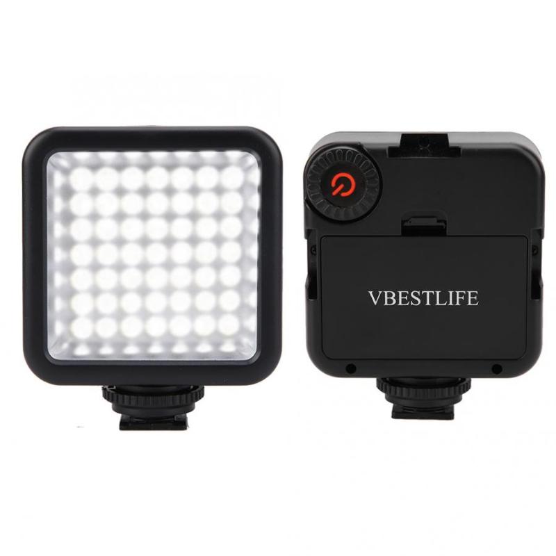 VBESTLIFE W49 Vlog LED Video Light On-Camera DSLR 6000K Dimmable Fill Light with Triple Cold Shoe Mount for SLR Camera Camcorder
VBESTLIFE W49 Vlog LED Video Light On-Camera DSLR 6000K Dimmable Fill Light with Triple Cold Shoe Mount for SLR Camera Camcorder