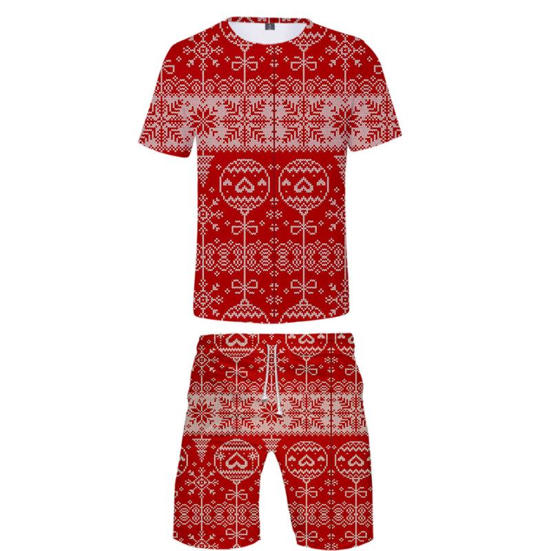 Christmas 3D Printed Two Piece Set Trendy Summer T-shirts+Casual Shorts Hot Sale 2020 Trendy Streetwear Clothes, Beige
Christmas 3D Printed Two Piece Set Trendy Summer T-shirts+Casual Shorts Hot Sale 2020 Trendy Streetwear Clothes, Beige