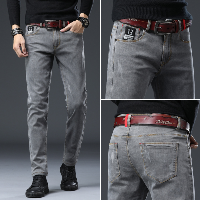 Men Jeans Fashion 2020 Plus Size Skinny Straight Denim Trousers for Mens High Waist Slim Fit Jean Pantalones Gray Casual Clothes, 8913
Men Jeans Fashion 2020 Plus Size Skinny Straight Denim Trousers for Mens High Waist Slim Fit Jean Pantalones Gray Casual Clothes, 8913