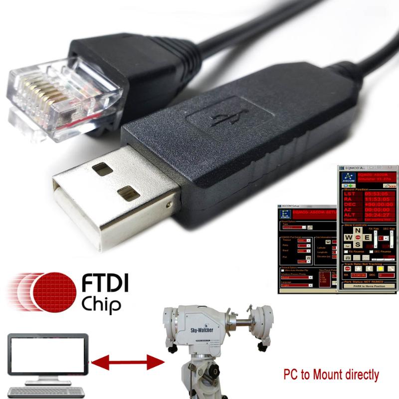 Skywatcher EQ6 AZEQ6 EQ5 PC to mount ASCOM NEQ6 EQMOD kable synscan_hand_controller_ascom_driver cable
Skywatcher EQ6 AZEQ6 EQ5 PC to mount ASCOM NEQ6 EQMOD kable synscan_hand_controller_ascom_driver cable