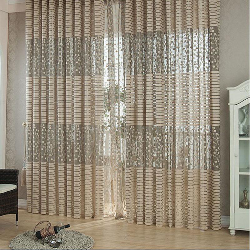 High quality modern luxury window curtains for living room sheer tulle for curtains one panel 200cm x100cm, Khaki
High quality modern luxury window curtains for living room sheer tulle for curtains one panel 200cm x100cm, Khaki