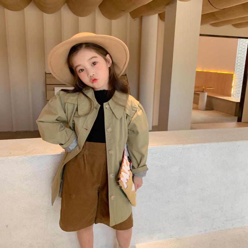 Autumn New Arrival European and American style cotton pure color fashion all-match long windbreak coat for cool cute baby girls, Army green
Autumn New Arrival European and American style cotton pure color fashion all-match long windbreak coat for cool cute baby girls, Army green