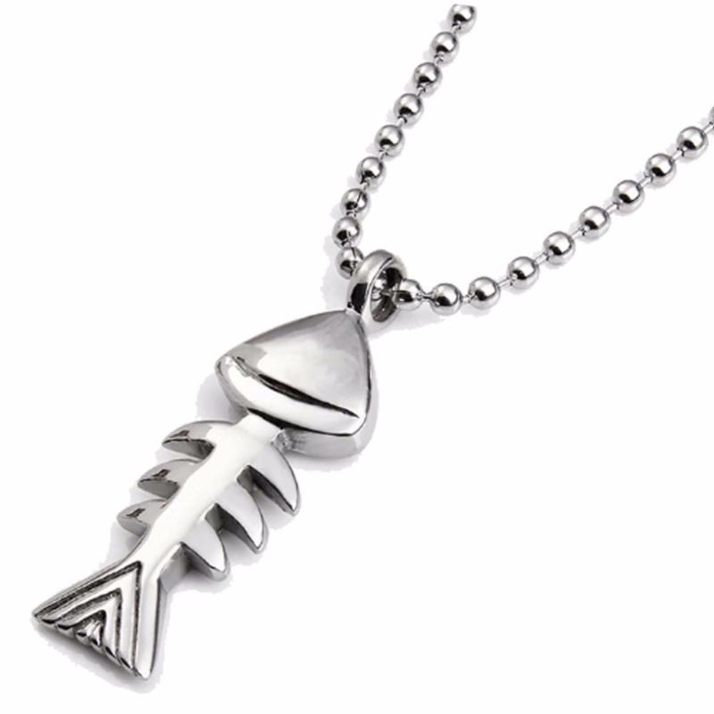 Fish Bone & Fishing Hook Pendant Necklaces Punk Style Men 316L Steel Chain 2 Colors Personality Jewelry 2020 New Arrival
Fish Bone & Fishing Hook Pendant Necklaces Punk Style Men 316L Steel Chain 2 Colors Personality Jewelry 2020 New Arrival