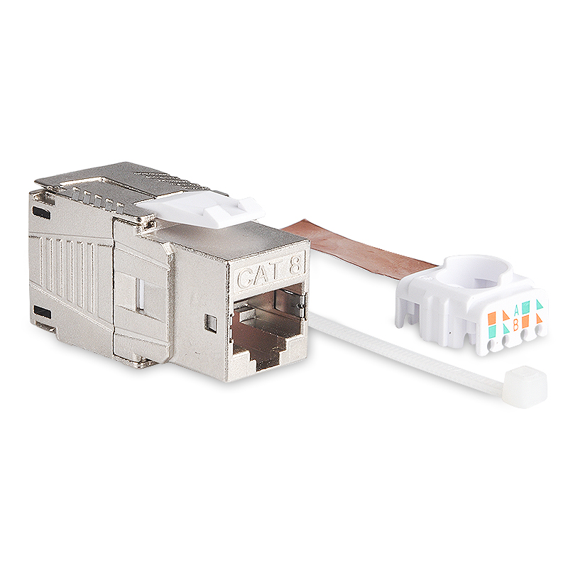 NETWORK RJ45 CAT6A CAT8 KEYSTONE JACK MODULE SOCKET FULL SHIELDED TOOLLESS TYPE SUPPORT 10G/40G 550MHz/2000MHz PoE/PoE+ 100W
NETWORK RJ45 CAT6A CAT8 KEYSTONE JACK MODULE SOCKET FULL SHIELDED TOOLLESS TYPE SUPPORT 10G/40G 550MHz/2000MHz PoE/PoE+ 100W
