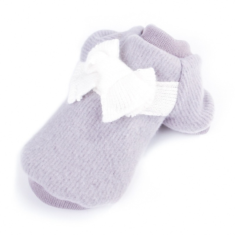 Dog Apparel Luxury Cute Clothes Thicken Warm Pet Bow Sweater Cotton Winter Soft For Small Medium Dogs Coat XS-2XL