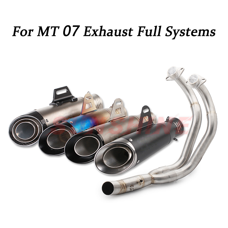 51mm For YZF MT07 Motorcycle Exhaust Full Systems Muffler Pitbike Modified Front Pipe Escape Moto MT-07 Slip on Stainless Steel
51mm For YZF MT07 Motorcycle Exhaust Full Systems Muffler Pitbike Modified Front Pipe Escape Moto MT-07 Slip on Stainless Steel