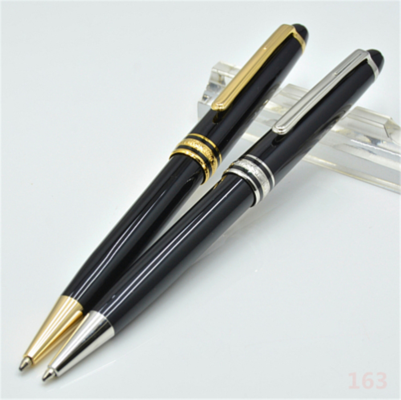 high quality 163 Bright black ballpoint pen / Roller ball pen classic office stationery Promotion pens For birthday Gift от DHgate WW