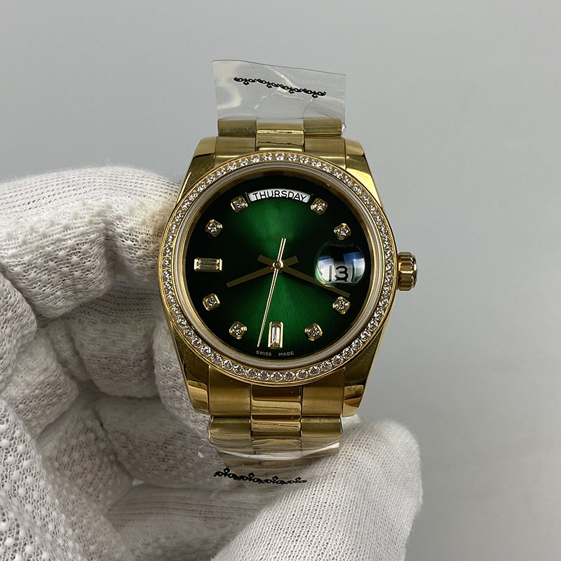 EW Factory Luxury Mechanical Mens Watch 36DJ Cal.3235 Automatic 28800 Movement 36mm Diamond Index Dial, White diamond dial yellow gold
EW Factory Luxury Mechanical Mens Watch 36DJ Cal.3235 Automatic 28800 Movement 36mm Diamond Index Dial, White diamond dial yellow gold