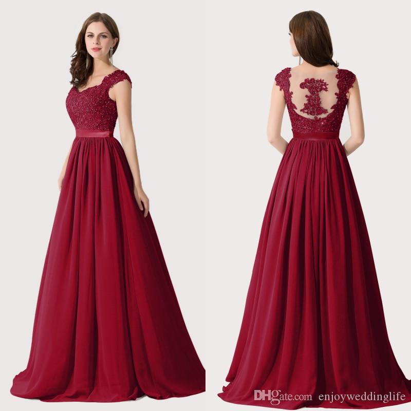 Babyonlinedress US Stock Multi Colors Lace Chiffon Long Bridesmaid Dresses 2020 Party Dresses For Wedding Robe Demoiselle D'honneur CPS233
