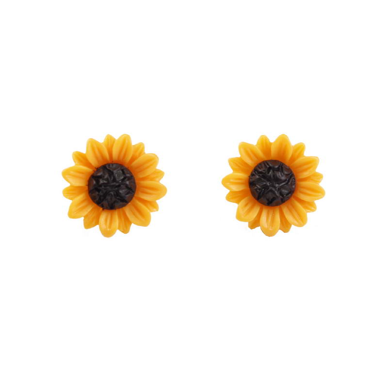 New Temperament Sunflower Stud Earrings Metal Stud Earrings Acrylic Flower Youth Simple Jewelry Girls Gift
New Temperament Sunflower Stud Earrings Metal Stud Earrings Acrylic Flower Youth Simple Jewelry Girls Gift