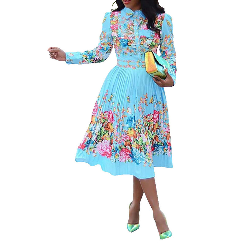 Autumn Woman High Waist Dresses Vintage Dress Turn Down Collar Casual Long Dresses for Women Clothes Wholesale Dropshipping, Blue
Autumn Woman High Waist Dresses Vintage Dress Turn Down Collar Casual Long Dresses for Women Clothes Wholesale Dropshipping, Blue
