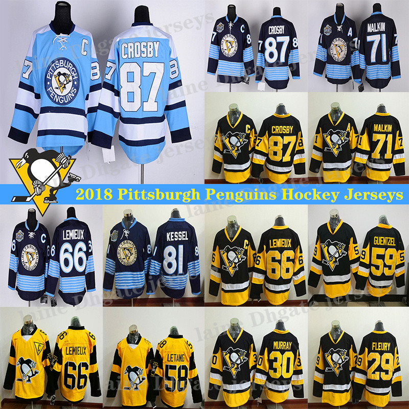 Pittsburgh Penguins Jersey 87 Sidney Crosby 71 Evgeni Malkin 58 Kris Letang 59 Jake Guentzel 66 Lemieux hockey jerseys, Yellow ccm
Pittsburgh Penguins Jersey 87 Sidney Crosby 71 Evgeni Malkin 58 Kris Letang 59 Jake Guentzel 66 Lemieux hockey jerseys, Yellow ccm