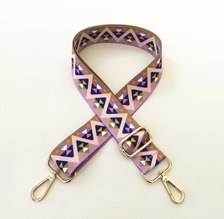Colorful Bag Strap Belt Flower Replacement Wide Straps for Crossbody Bag Accessories Nylon Shoulder Strap for Bags