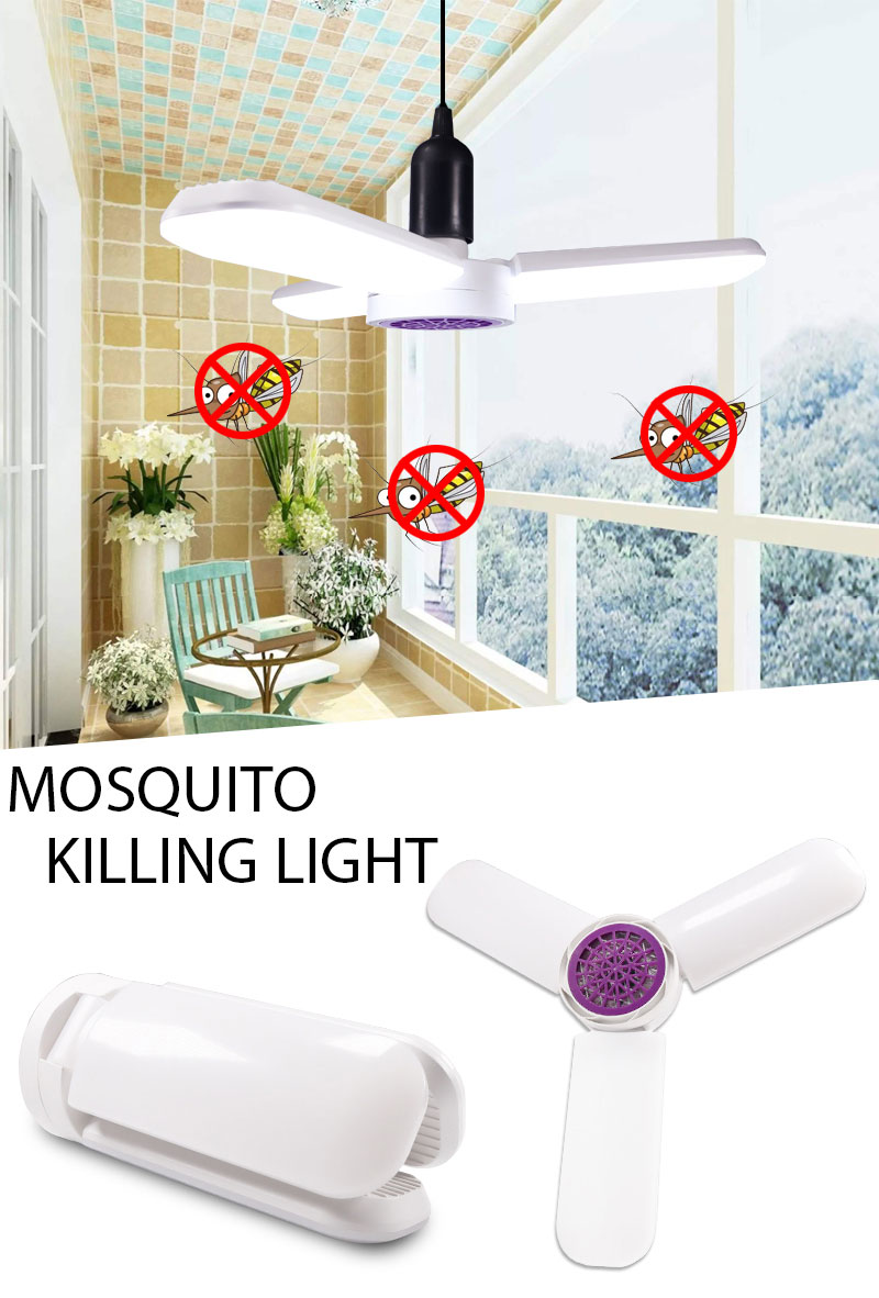 LED Deformable Lights, AC 85-265V LED Bulb Warehouse Garage Lights, 2 In 1 Home Super Bright LED Folding Bulb Lamp for Killing Mosquito
LED Deformable Lights, AC 85-265V LED Bulb Warehouse Garage Lights, 2 In 1 Home Super Bright LED Folding Bulb Lamp for Killing Mosquito