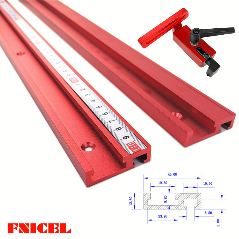 Chute Aluminium alloy T-tracks Model 45 T slot and Standard Miter Track Stop Woodworking Tool for workbench Router Table
Chute Aluminium alloy T-tracks Model 45 T slot and Standard Miter Track Stop Woodworking Tool for workbench Router Table