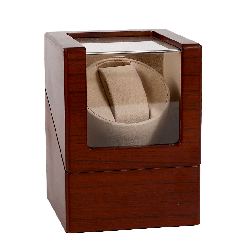 Automatic Single Paint Watch Winder Board Wood Winding Display Jewelry Cabinet Storage Box Case Holder Motor Shaker Watch Mover CX200807